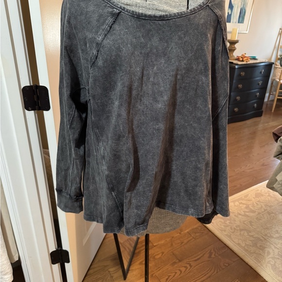 We The Free Tops - We the Free , Acid Wash Trapeze top Large